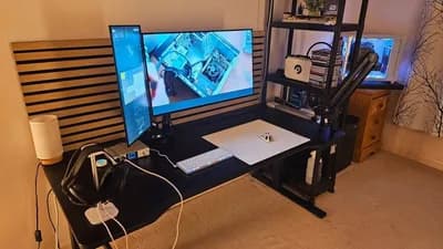 Rustic Tropical Cabin Workstation