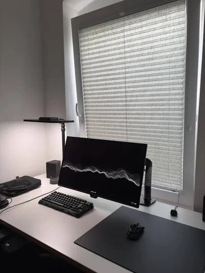 Bright Window-Side Minimal Desk