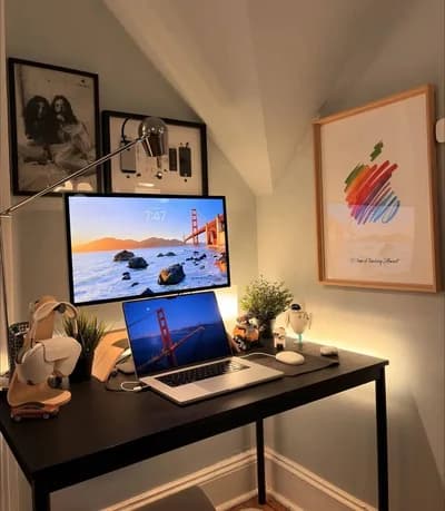 Warm Golden Gate Home Office