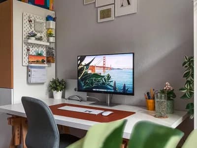 Bright Minimalist Golden Gate Home Office